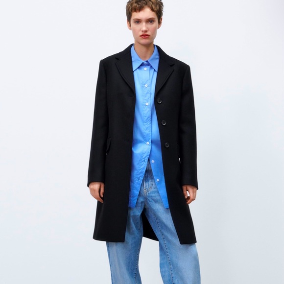 NWOT ZARA LIMITED EDITION menswear style women coat - Picture 1 of 3